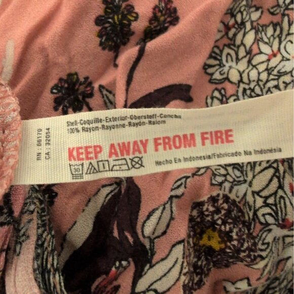 Intimately Free People Floral Midi Dress Womens Size Medium Pink Backless Boho - Picture 6 of 12